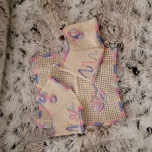 Mr. & Mrs. UNIQUE Wedding Gift Handmade - Doll Size Shorties/Washcloth